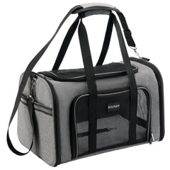 Soundy large cat carrier sturdy frame for reliable travel with pets