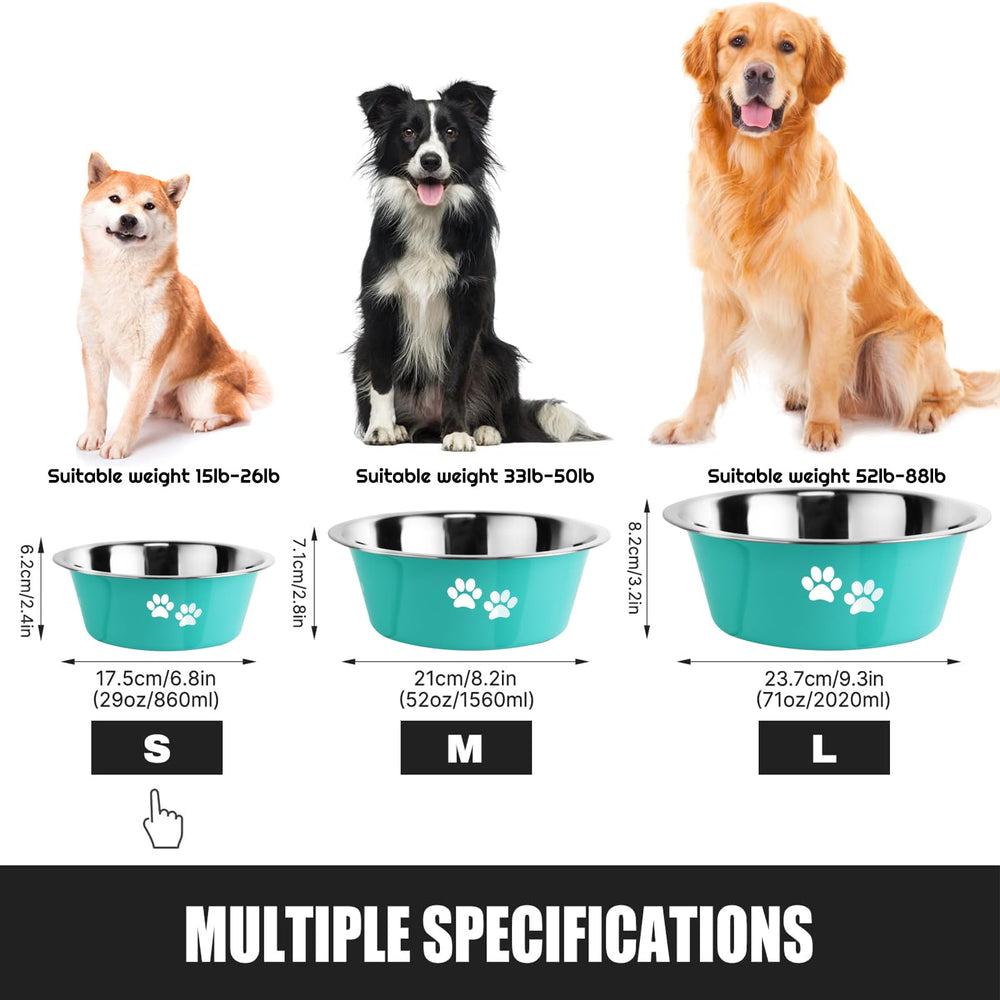 SOUXU award-design stainless steel dog bowl green, combines stylish look with reliable performance