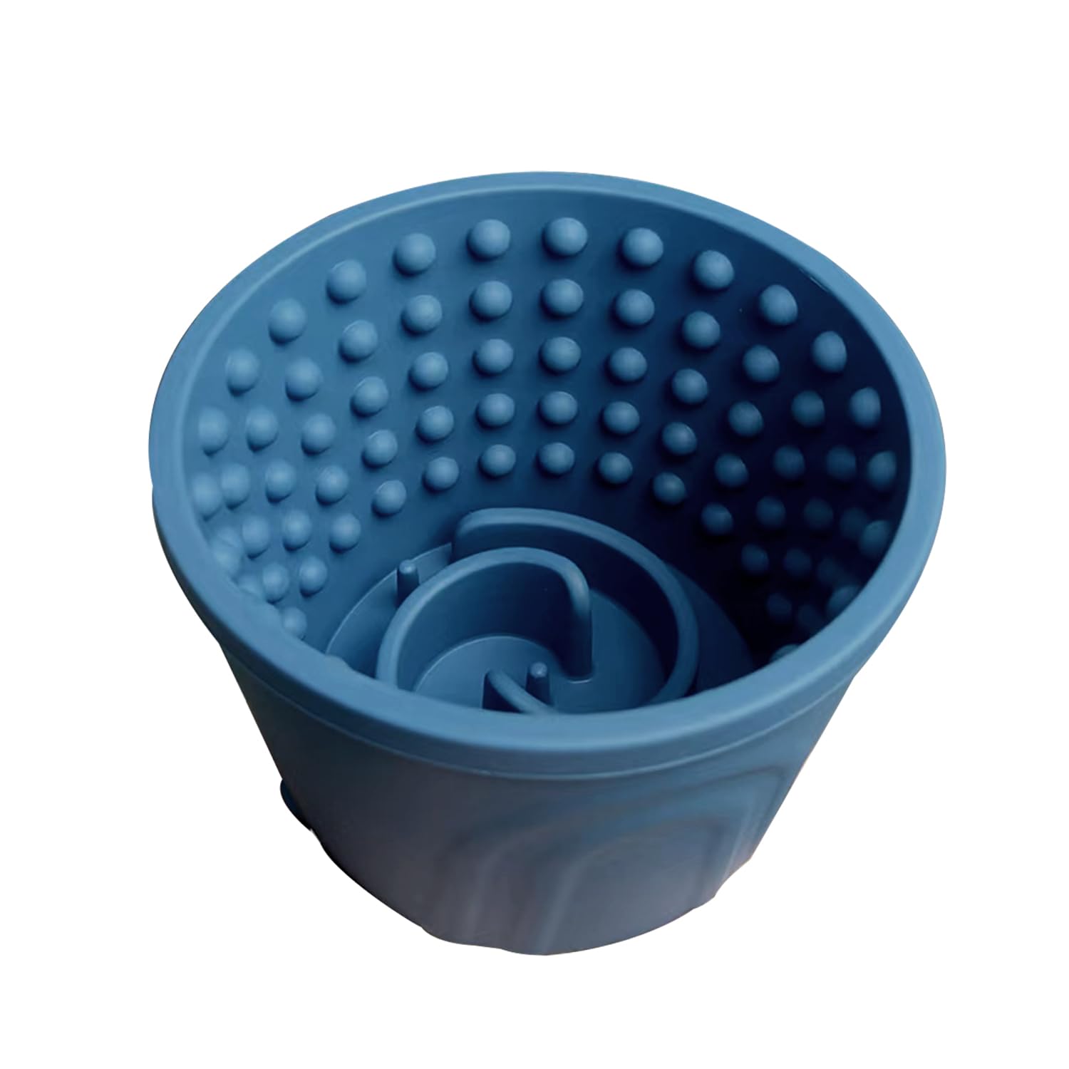 SOV dog slow feeder bowl top view shows stable non-slip base for mess-free meals.