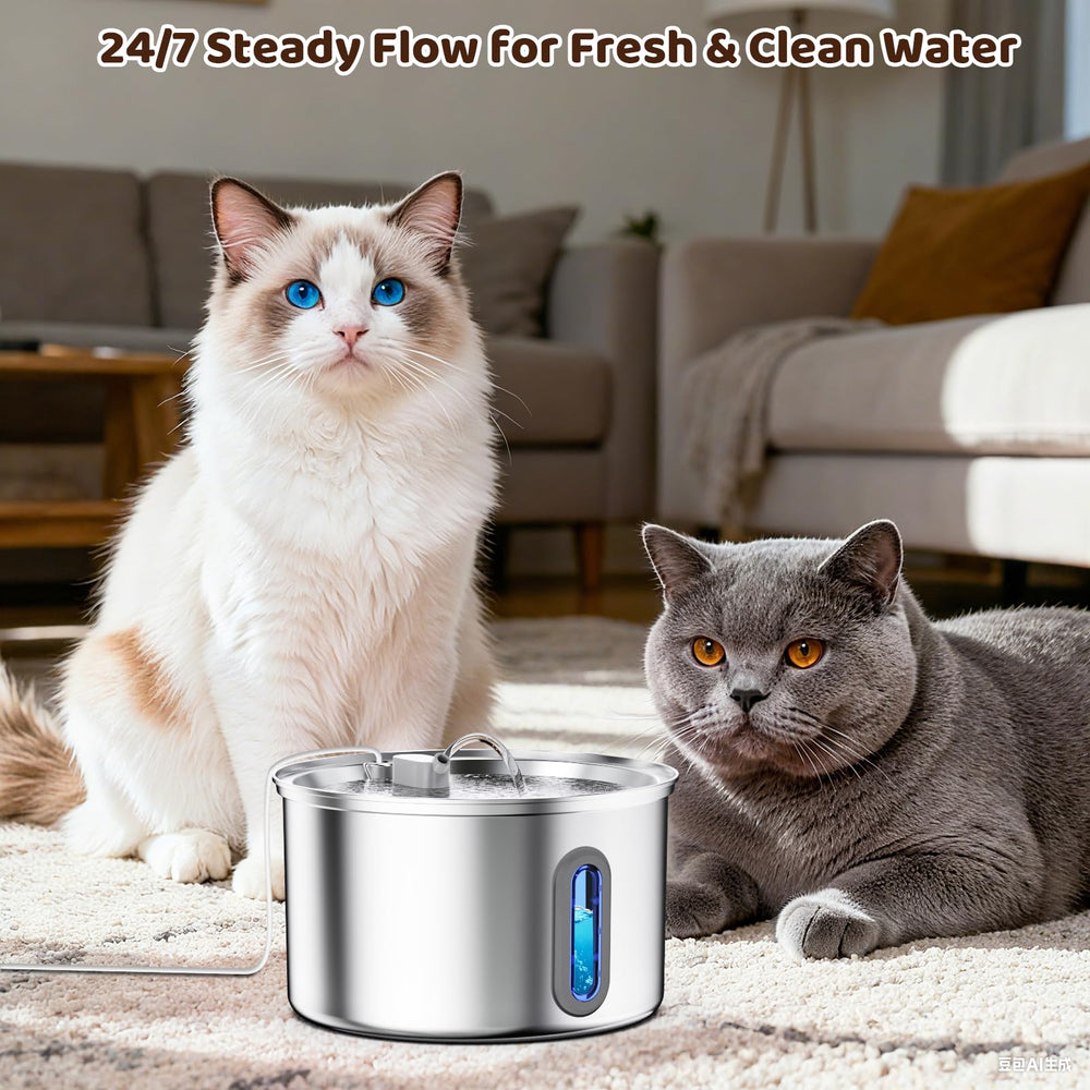 Soxmuc cat fountain is easy to assemble and disassemble for quick maintenance.
