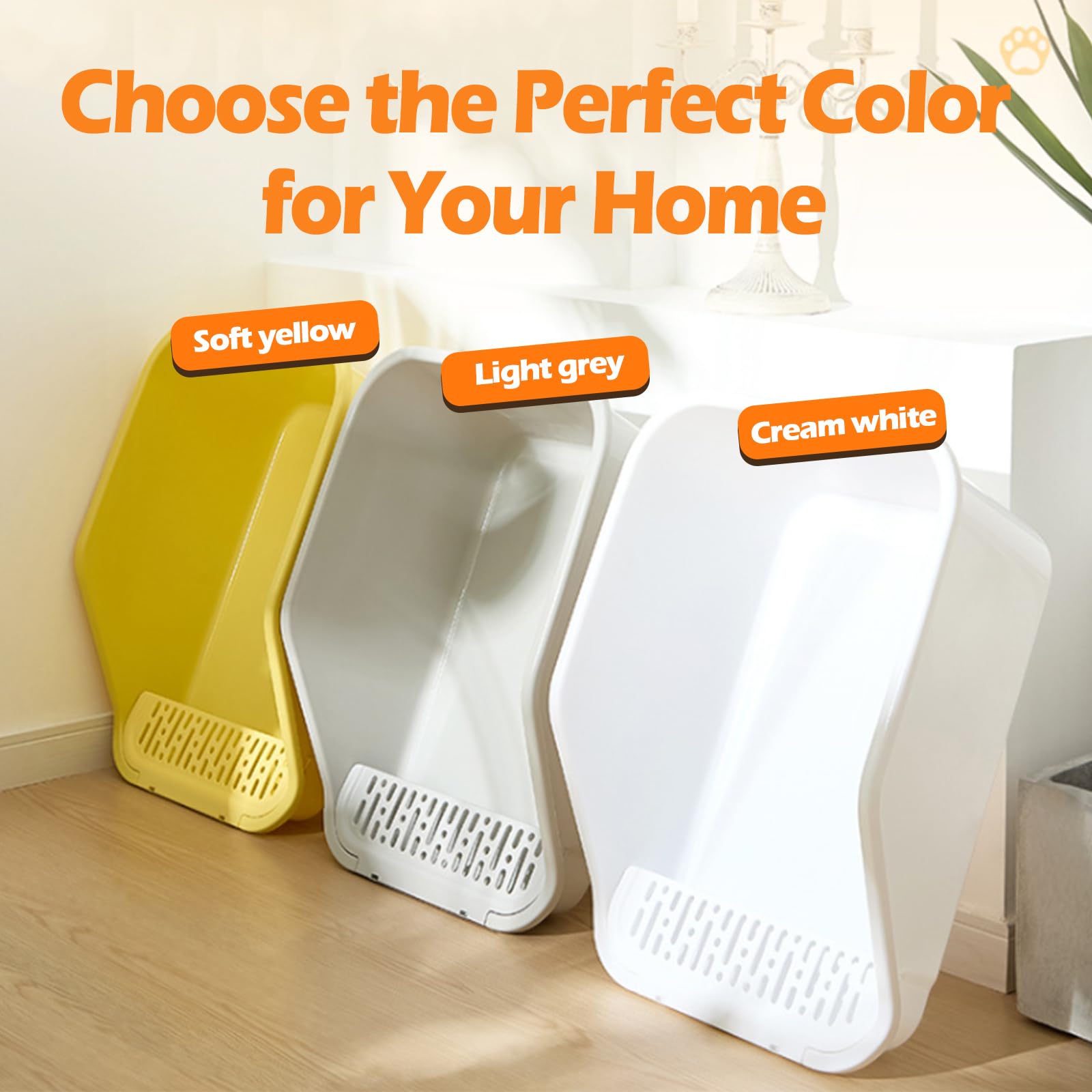 SpaceTime litter box designed for indoor cats with a stable base.
