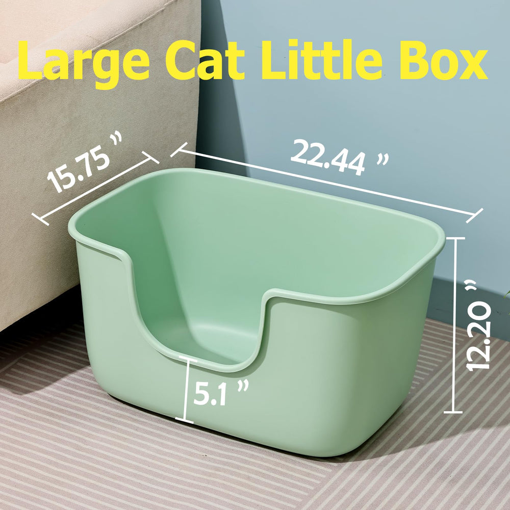SpaceTime 22.2x14.9x12 inch litter pan offers ample room for multiple cats