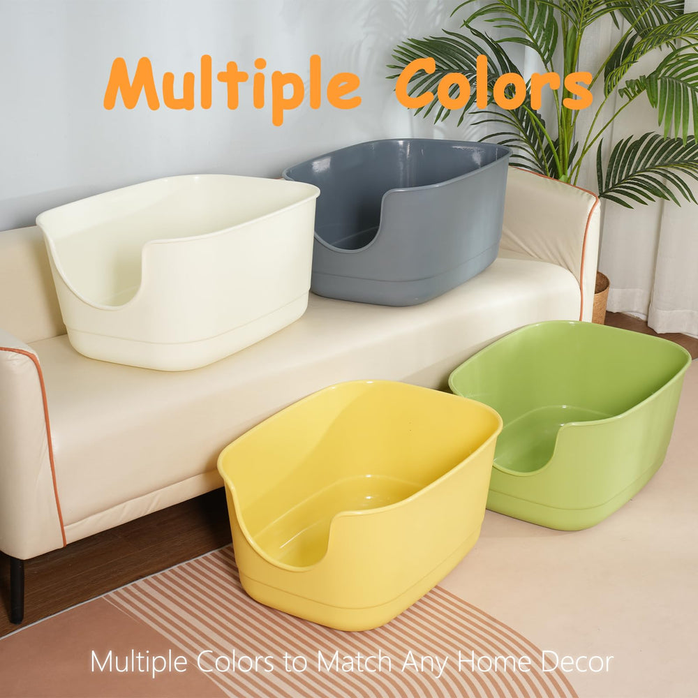 SpaceTime XL litter box low-entry for kittens and seniors.