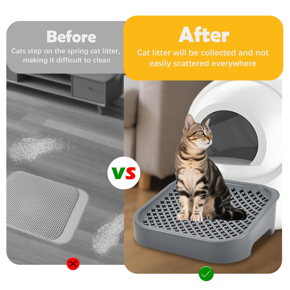 SpaceTime floor-protecting pad shields wood and tile while keeping paws comfy.