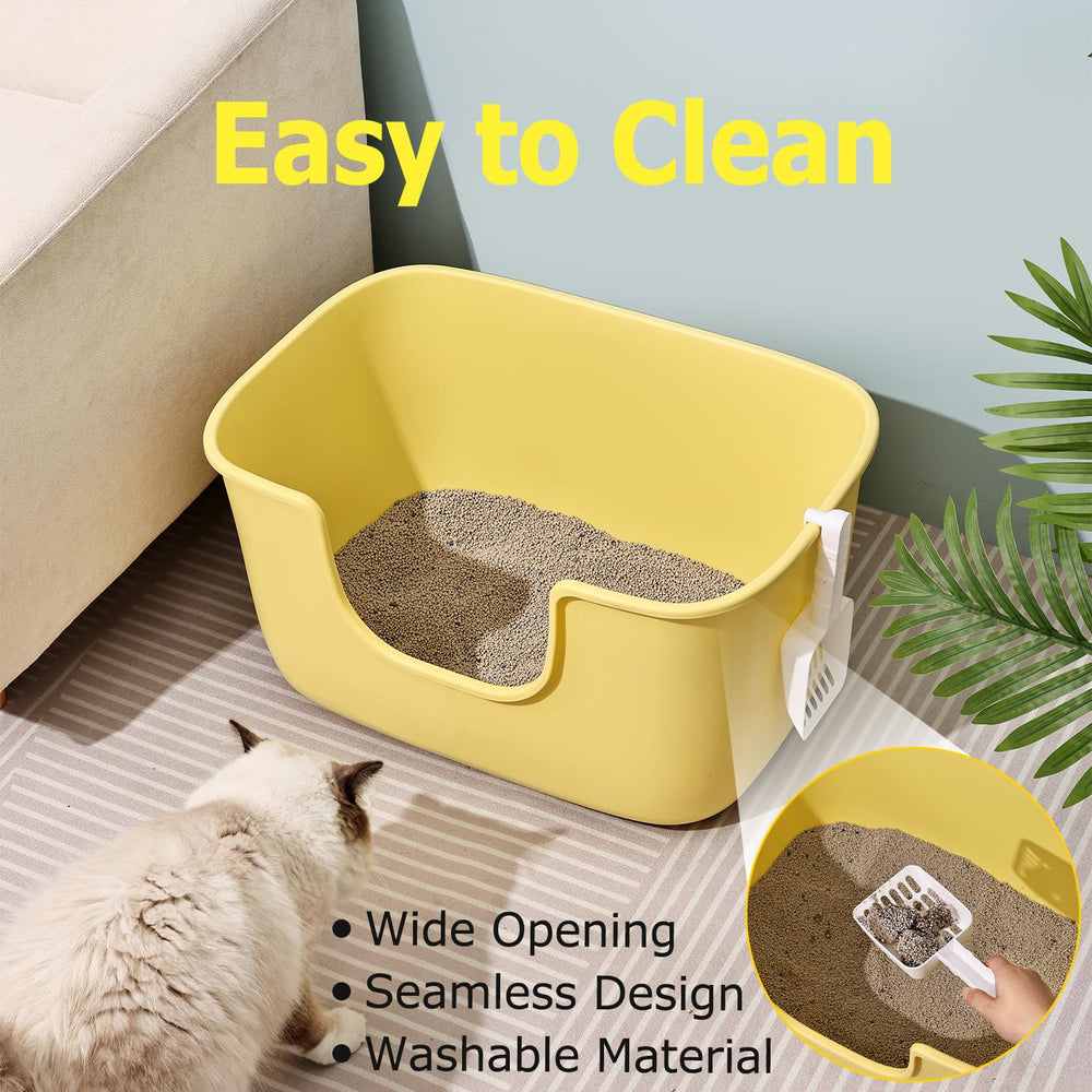SpaceTime large-cat friendly litter box fits multi-cat households for shared spaces