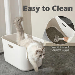 SpaceTime litter box seamless one-piece design demonstrating effortless setup