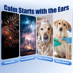 Spajoy calming band noise-canceling design reduces exposure to loud sounds.