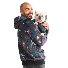 Spark Paws dog hoodie offers broad-chest fit for French Bulldogs and Pit Bulls.