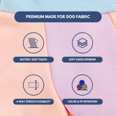 Spark Paws Dog Hoodie discreet leash opening for easy harness use.