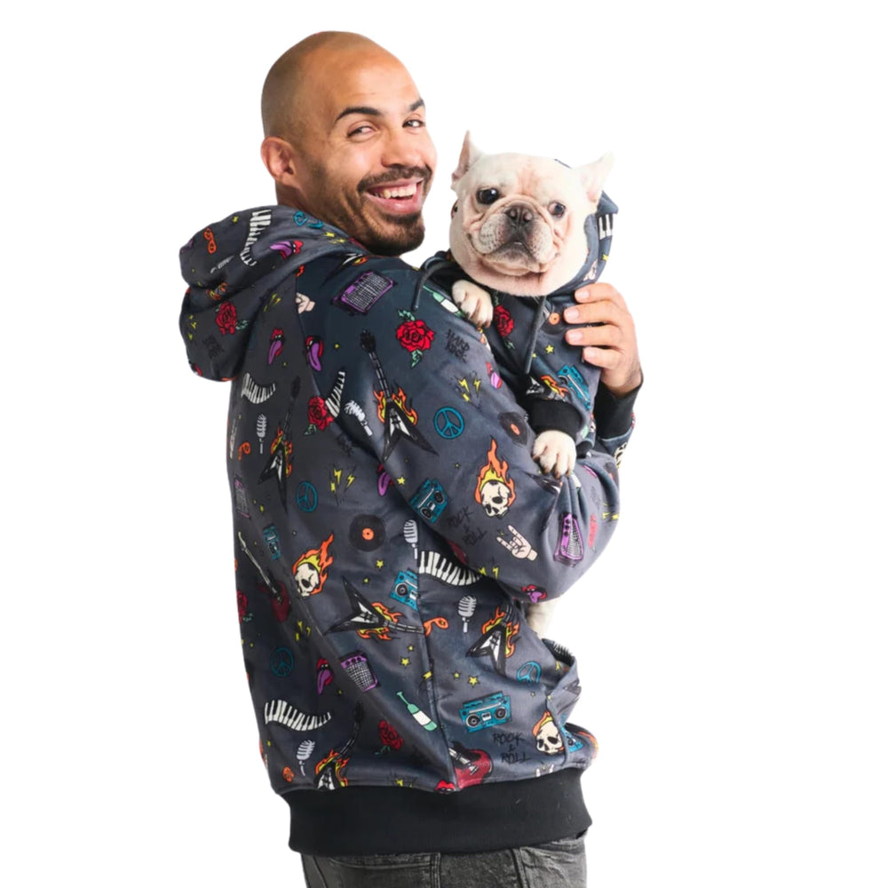 Spark Paws dog hoodie featuring leash opening for easy harness access