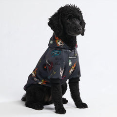 Spark Paws dog hoodie in butter-stretch fabric for flexible, comfortable wear.