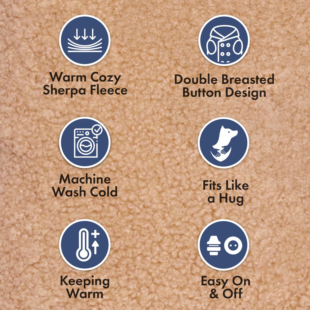 Spark Paws hood securely buttons for active dogs during play.