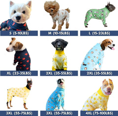 Spark Paws dog pajama back view; secure hug-like interior for calm nights.