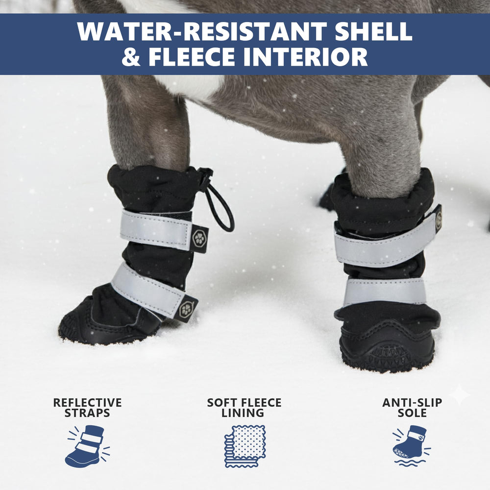 Spark Paws dog shoes reflective straps for low-light visibility