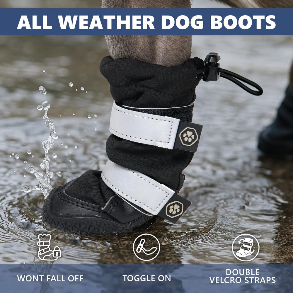 Spark Paws dog shoes soft fleece lining keeps paws comfortable across seasons.