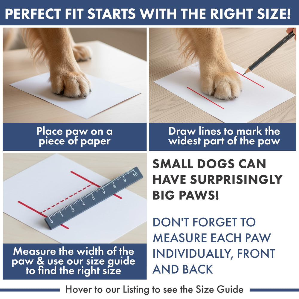 Spark Paws waterproof dog boots on muddy ground demonstrate all-weather protection.