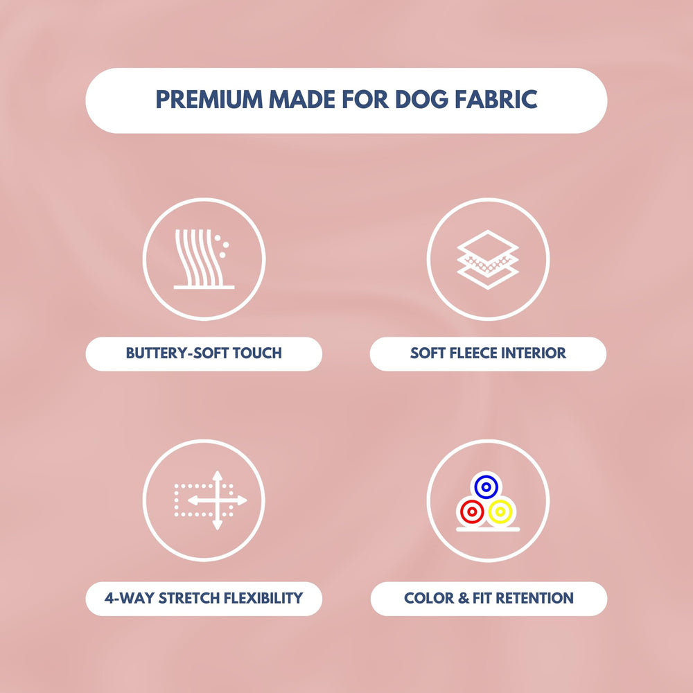 Spark Paws dusty-pink dog hoodie broad-chest fit suits French Bulldogs and Pit Bulls