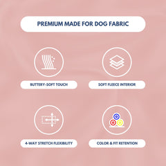 Spark Paws dusty-pink dog hoodie broad-chest fit suits French Bulldogs and Pit Bulls