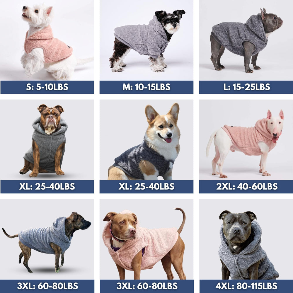 Spark Paws hooded sweater vest in pink, back view, secure hood during playful outdoor activities.