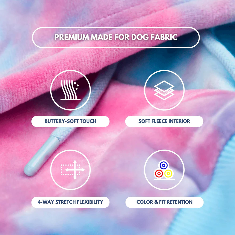 Spark Paws hoodie with drawcord hood offering adjustable warmth in changing weather.