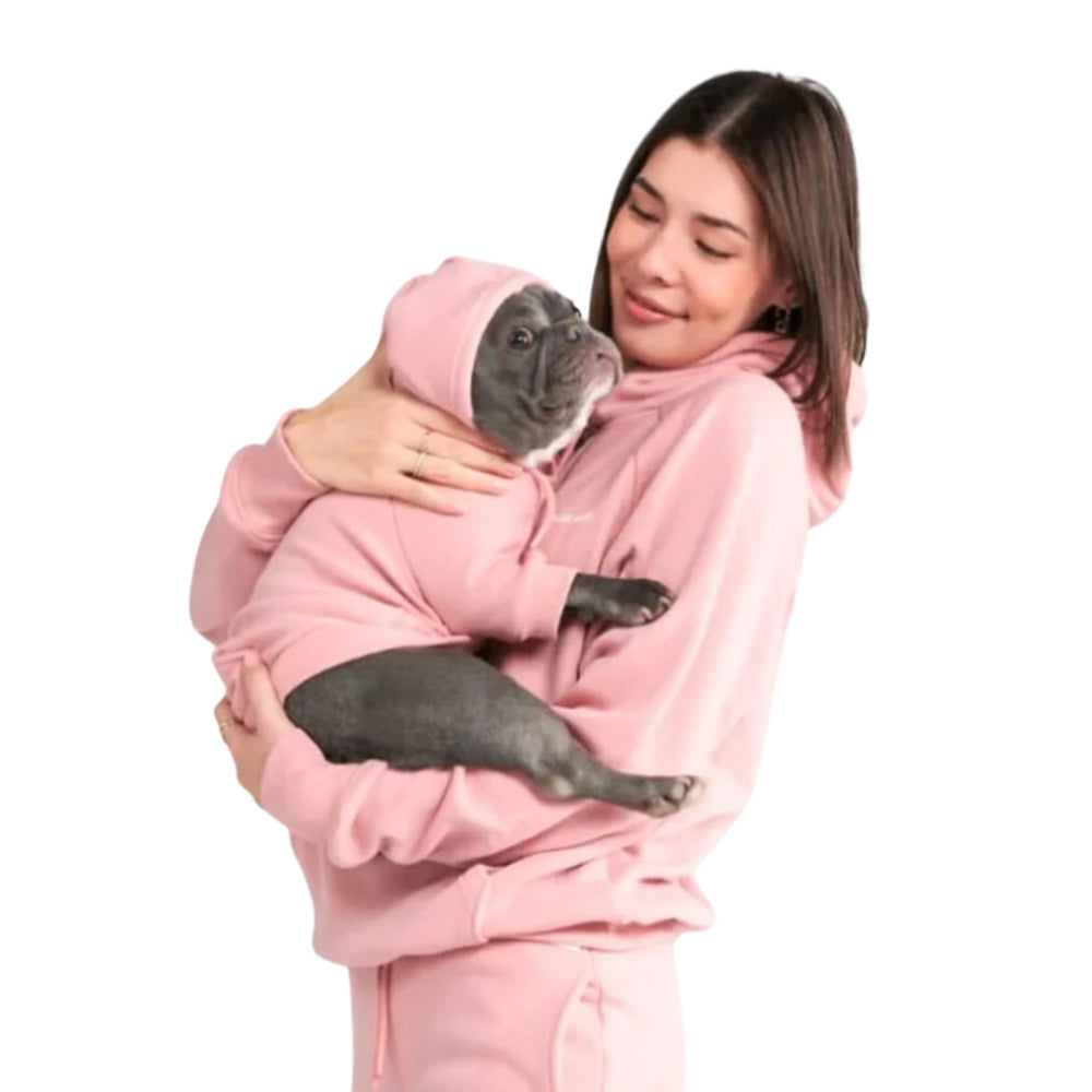 Spark Paws dusty pink back view highlights cozy fleece interior for warmth