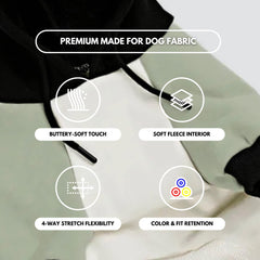 Spark Paws human hoodie with drawcord hood for adjustable warmth.