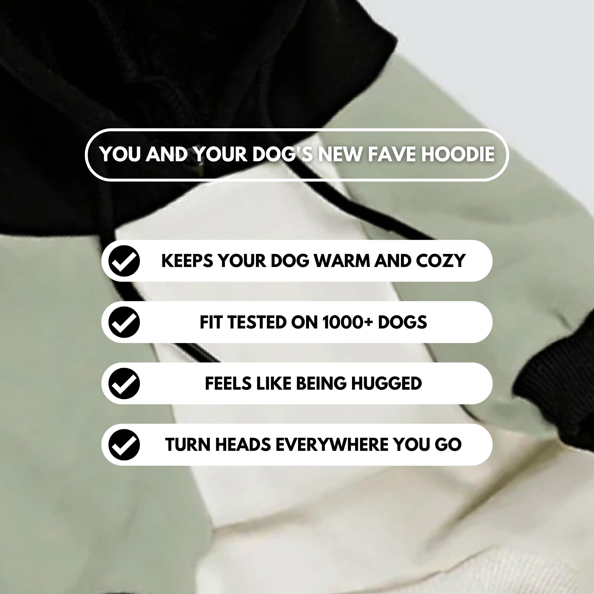 Spark Paws Human Hoodie olive cream XL ribbed cuffs and hem for stylish, secure silhouette