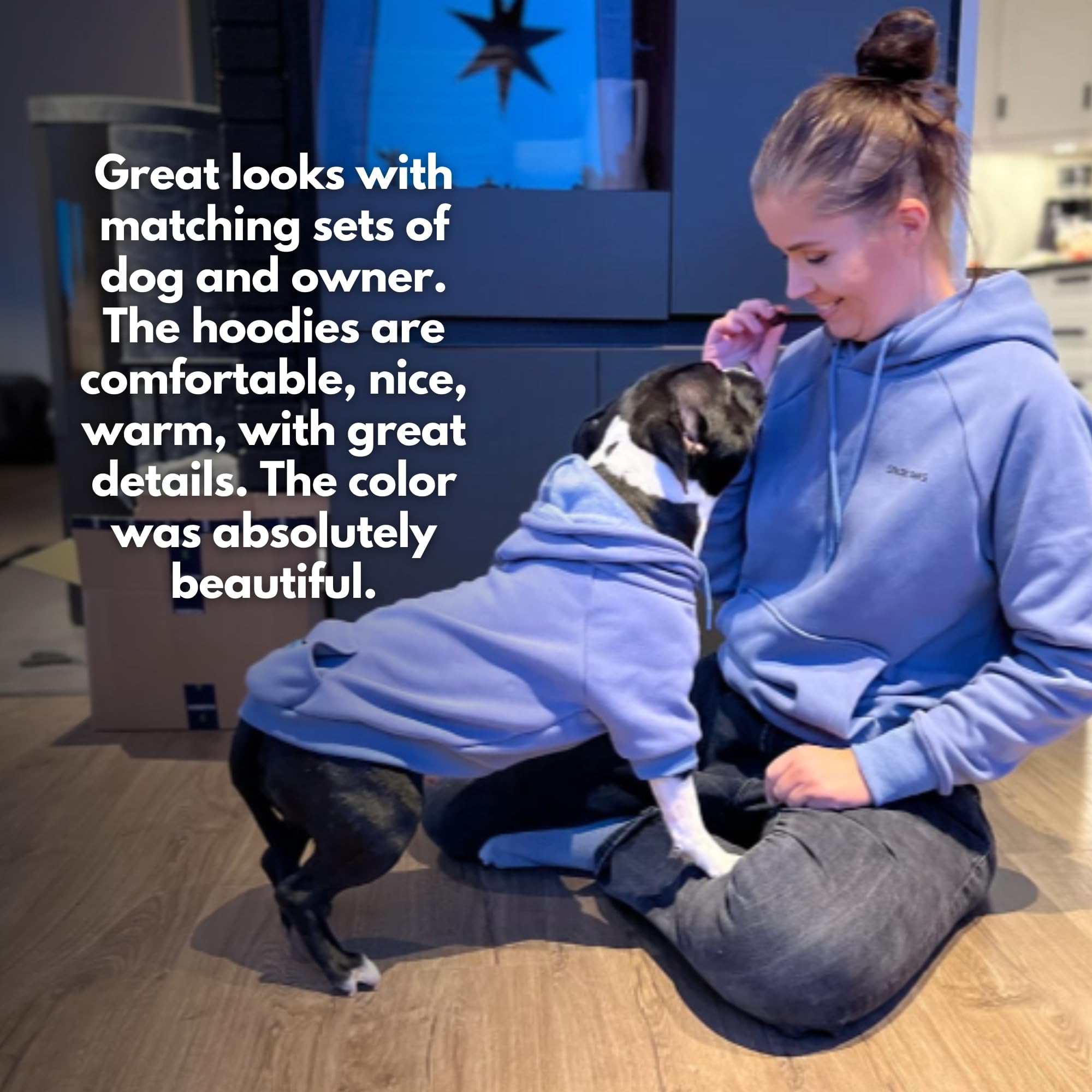 Spark Paws human hoodie with welt pockets keeps essentials secure during casual outings.