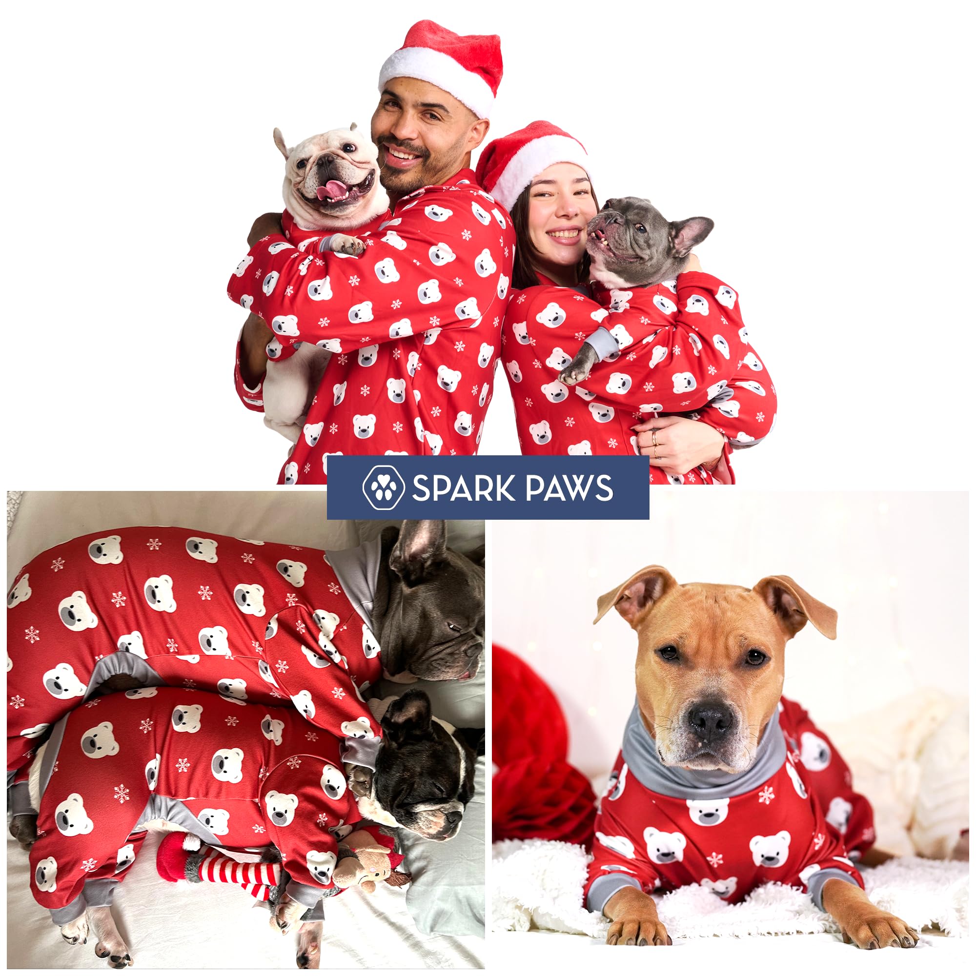 Spark Paws Polar Bear XL pajama durable construction, long-lasting wear.