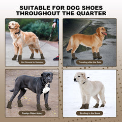 SparkleToppers dog shoes easy-on-off with Velcro straps for quick wear.