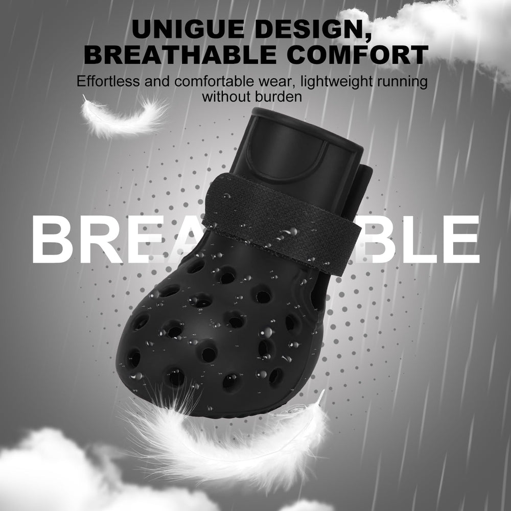 SparkleToppers dog shoes rugged soles provide grip on damp surfaces
