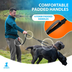 SparklyPets bungee no-pull design reduces strain during long walks.