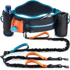 SparklyPets double-leash back brace in action for two-dog walks.