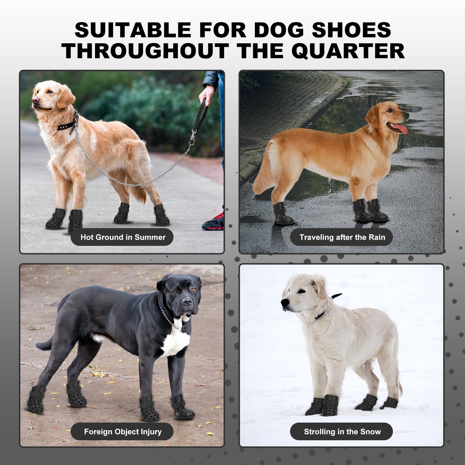 SparkleToppers dog shoes breathable perforated material close-up for year-round comfort