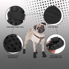 SparkleToppers dog shoes outsole grip close-up demonstrating stable traction on slick floors