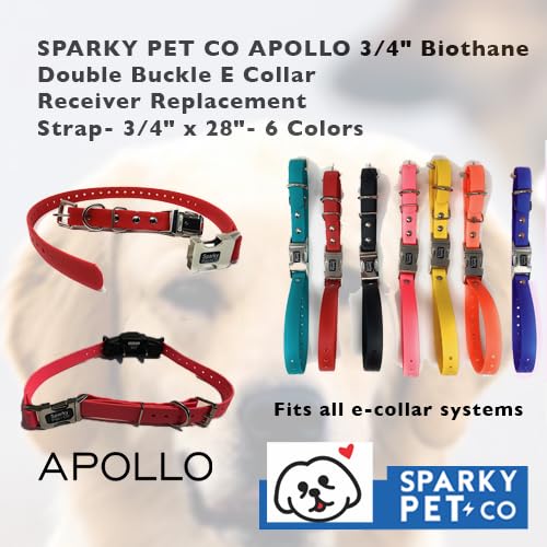 Sparky Pet Co Apollo ECollar Strap adjustable for universal receiver compatibility and easy trim