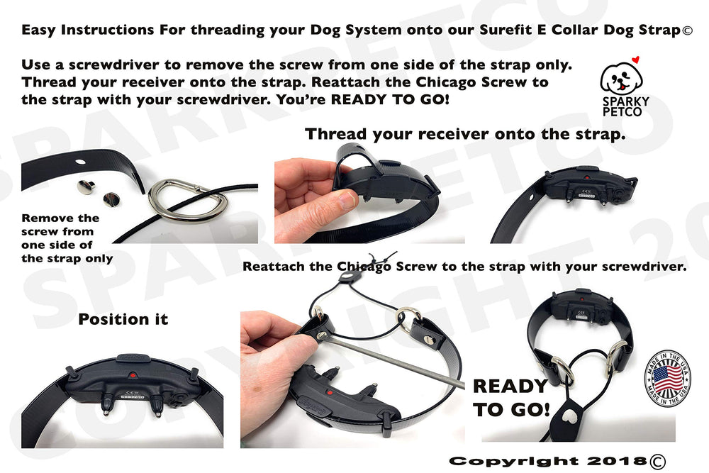 Sparky Pet Co Waterproof E-Collar Strap ready for water play and muddy adventures.