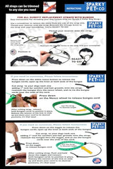 Sparky Pet Co waterproof strap in action during outdoor water play.