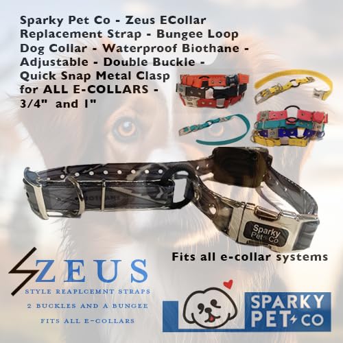 Sparky Pet Co Zeus ecollar replacement strap 28-inch length ready to trim