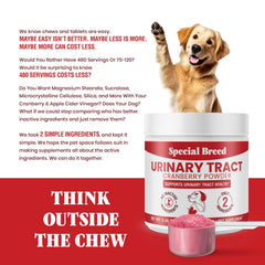 Special Breed label close-up highlighting USA-made GMP quality and two-ingredient formula
