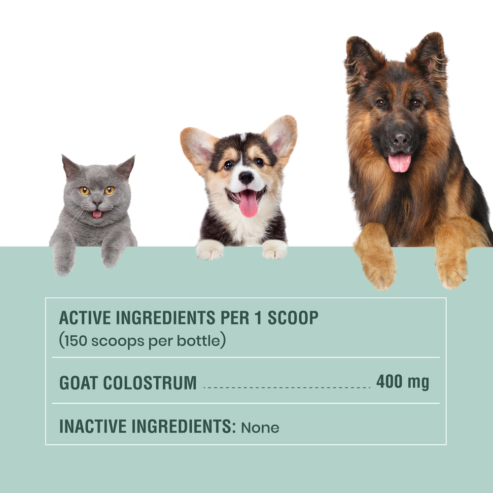 Special Breed Goat Colostrum ingredients highlight non-GMO, gluten-free quality.