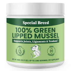 Special Breed green lipped mussel powder bottle for pet joint support