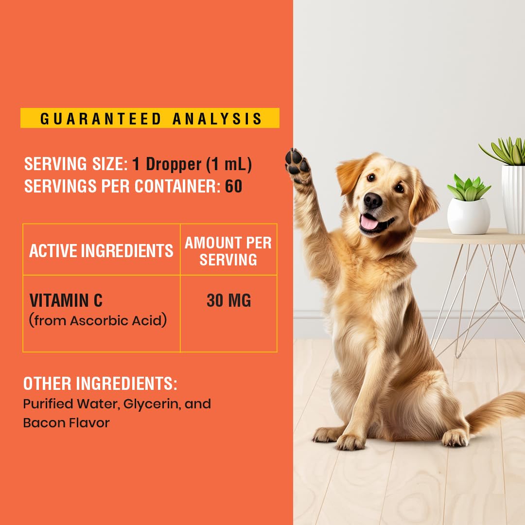 Special Breed Vitamin C for Dogs packaging label highlights USA-made formula