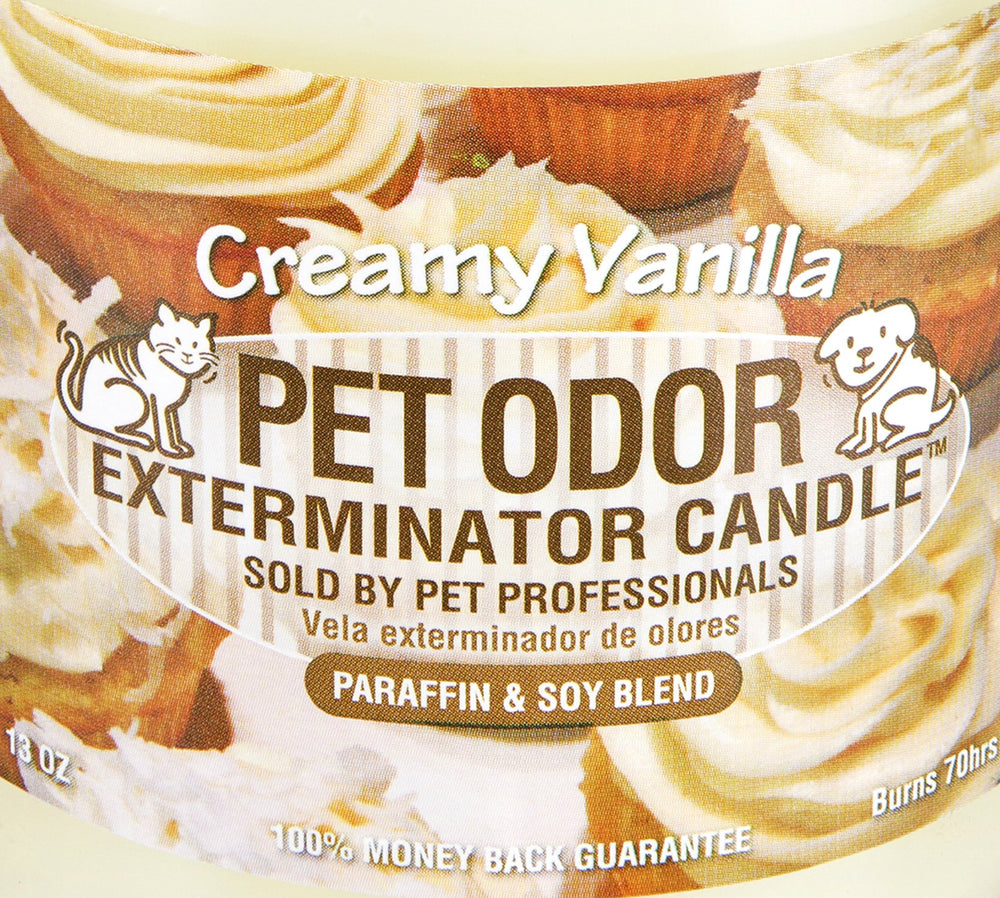 Specialty Pet Products Odor Exterminator Candle USA-made label underscores quality
