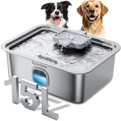 Speedeer 4Gal dog water fountain base provides stable hydration for large dogs.
