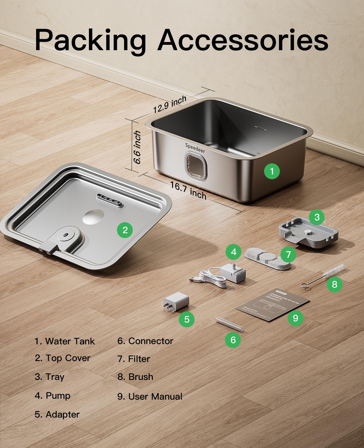 Speedeer easy-clean assembly minimizes maintenance and saves time.