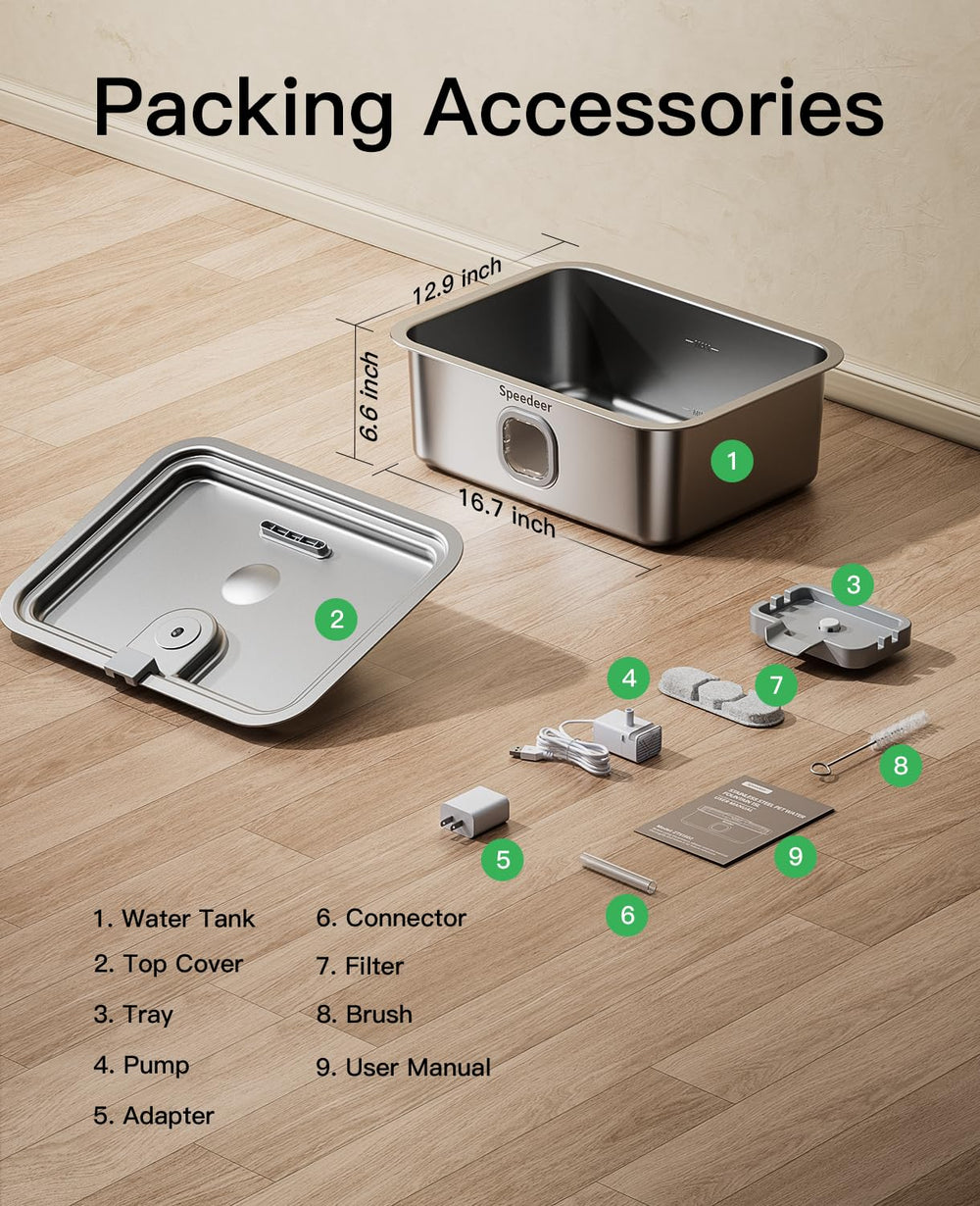 Speedeer easy-clean assembly minimizes maintenance and saves time.