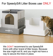 SpeedySift cat dig durable liner shows enhanced tear resistance for active cats.
