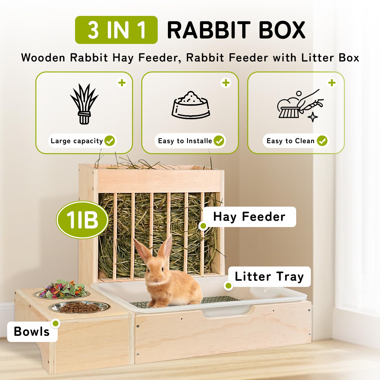 SPEETH upgraded litter box height keeps urine contained for a neater living space.