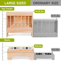 SPEETH wooden bunny toilet shows a stylish-look wooden litter design for easy training.